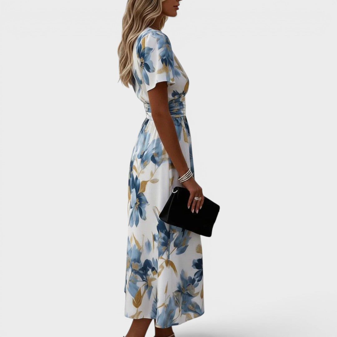 Carmen - Robe portefeuille maxi au toucher doux
