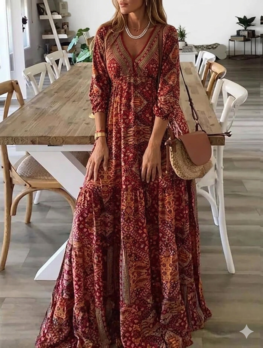 Ysavelle - Robe bohème au toucher doux