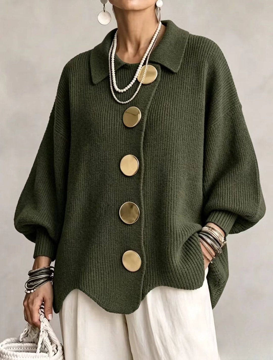 Kaelinae - Cardigan oversize épais