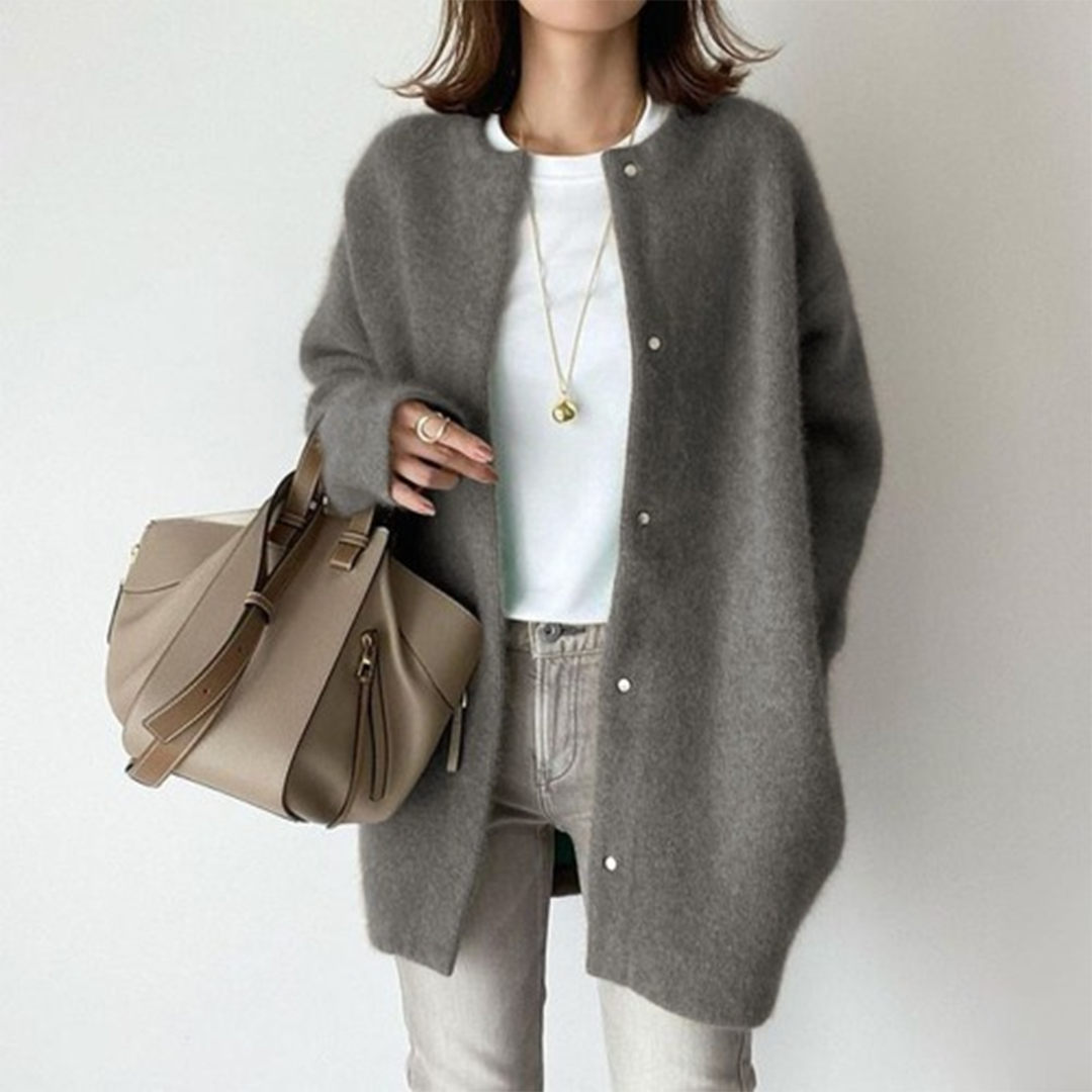 Avenique - Cardigan long au toucher doux
