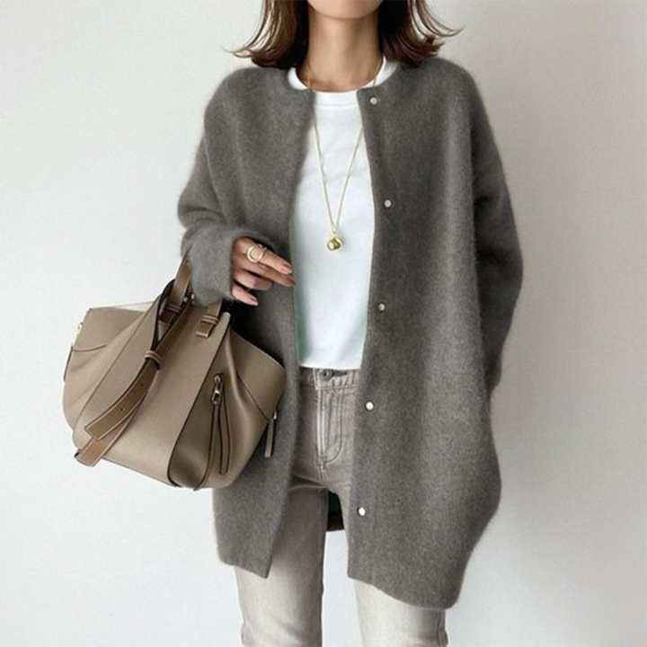 Avenique - Cardigan long au toucher doux