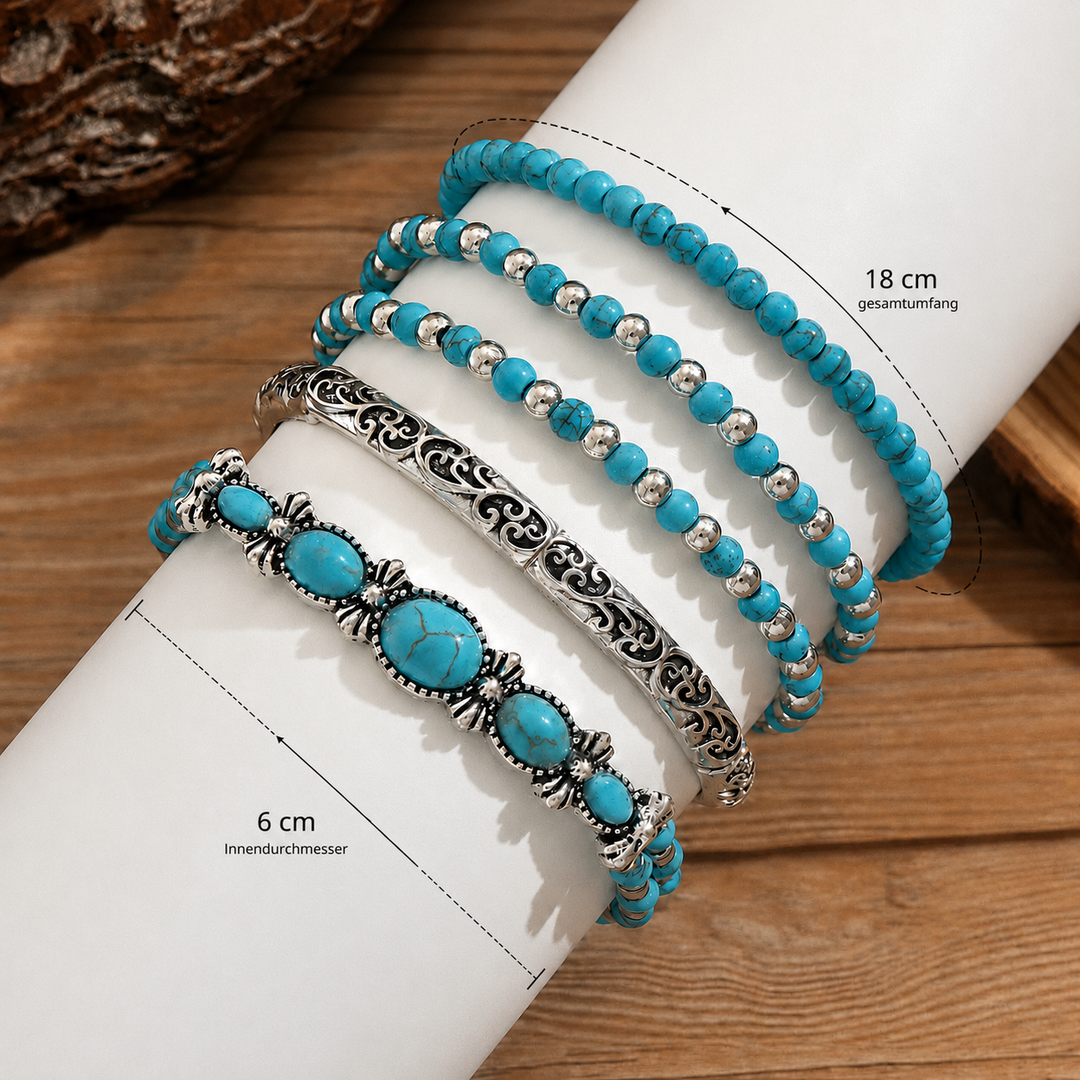 Veranisse - Ensemble de bracelets bohème chic