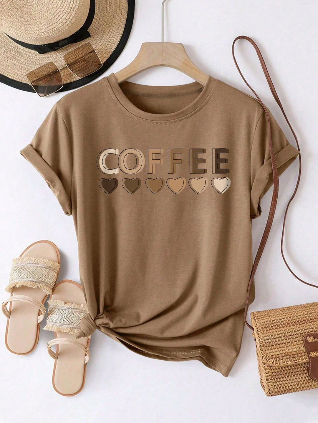 Sarai - T-shirt à motif Cœur de Café