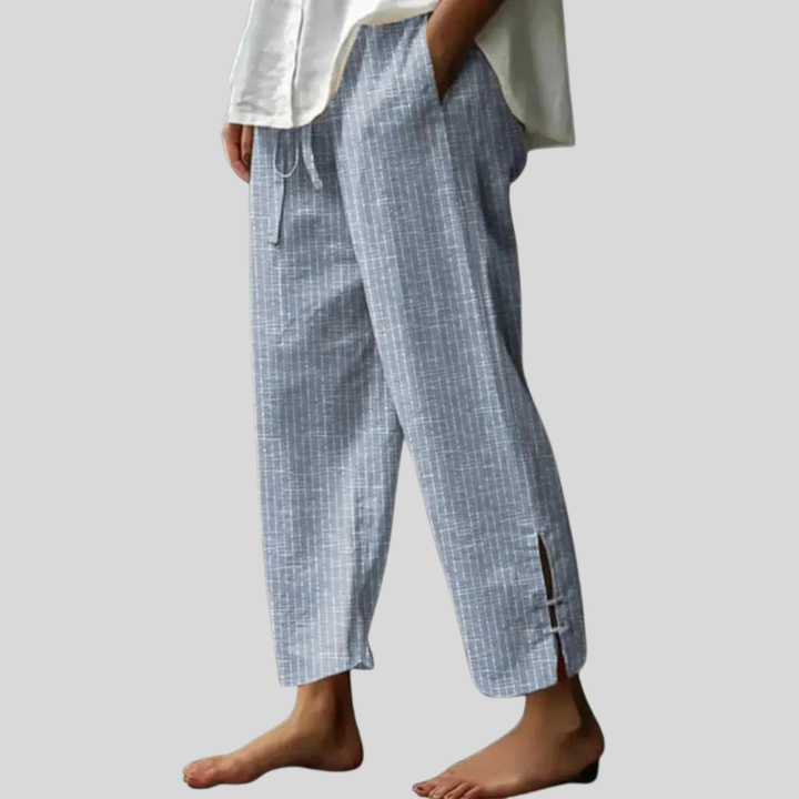 Fioravelle - Pantalon texturé coupe ample