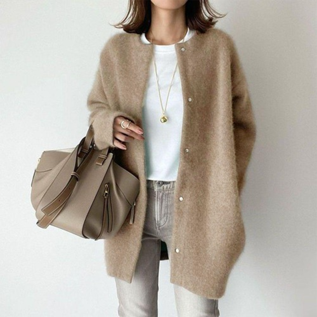 Avenique - Cardigan long au toucher doux
