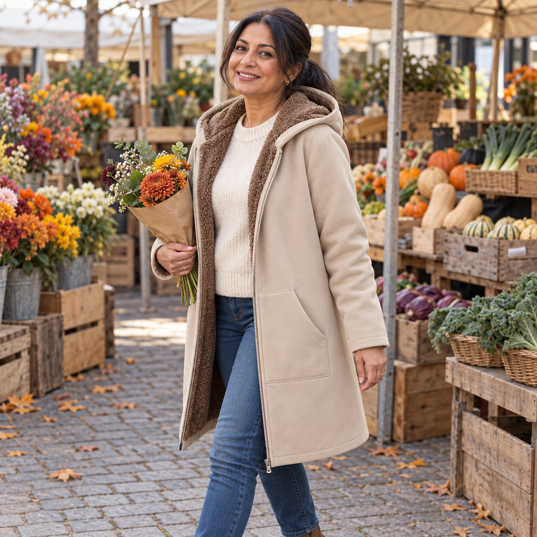 Nadja - Manteau long à capuche