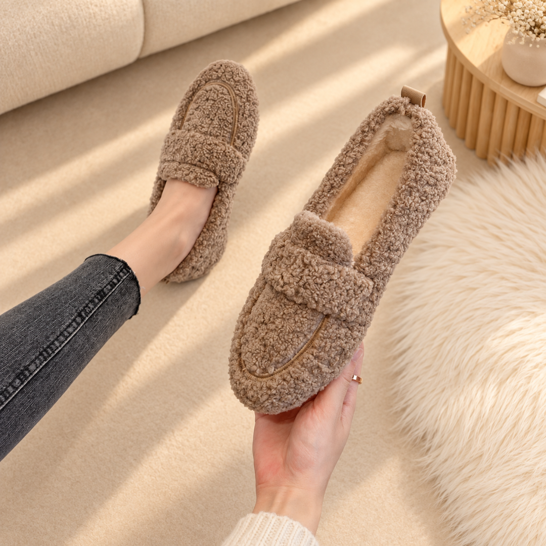 Avina - Chaussons à semelle intérieure en peluche