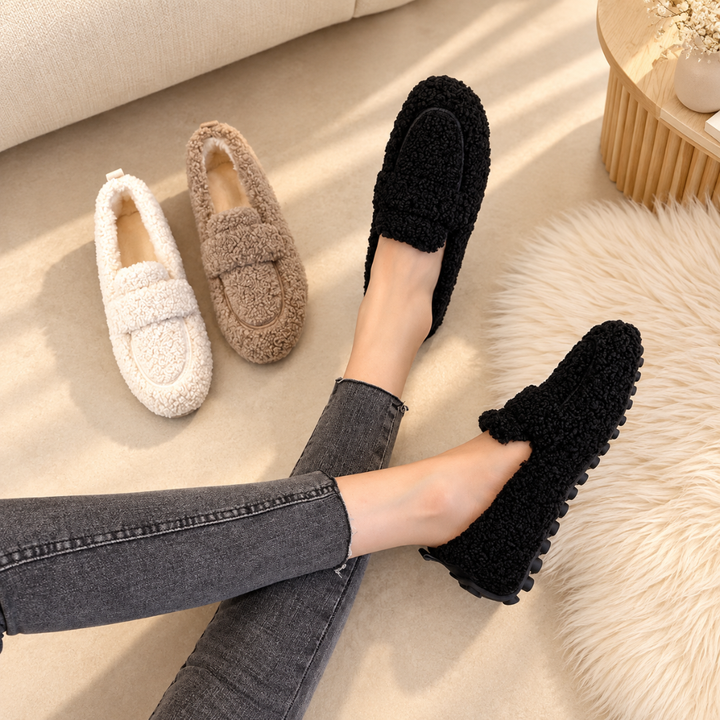 Avina - Chaussons à semelle intérieure en peluche