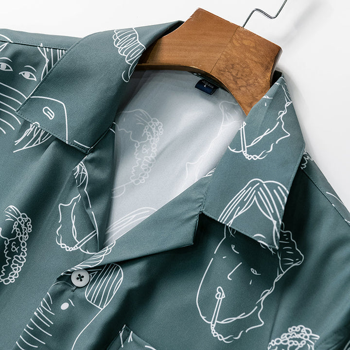 Nash - Chemise à col cubain au toucher doux