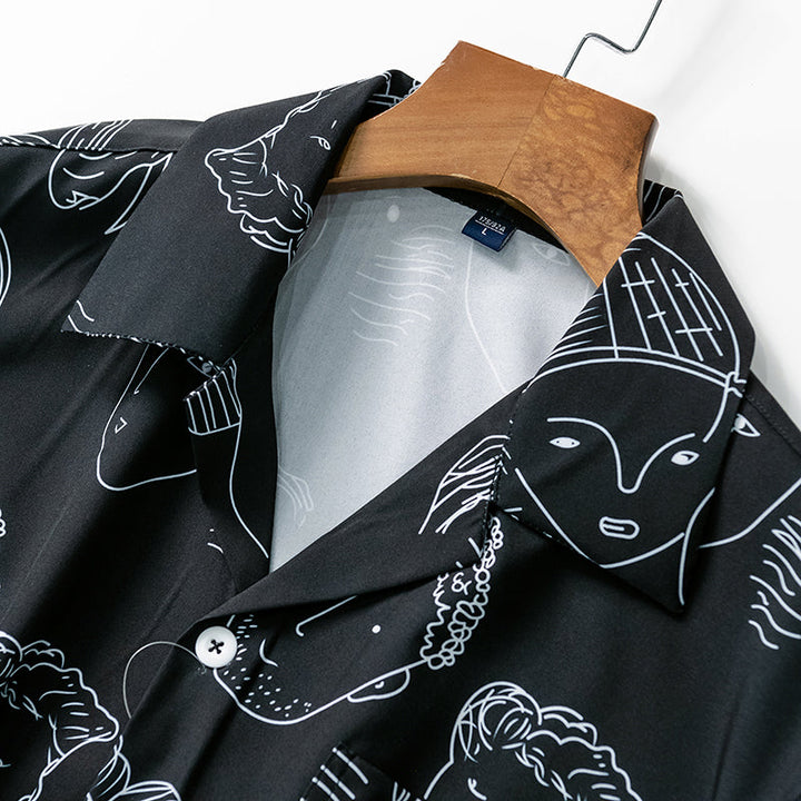 Nash - Chemise à col cubain au toucher doux