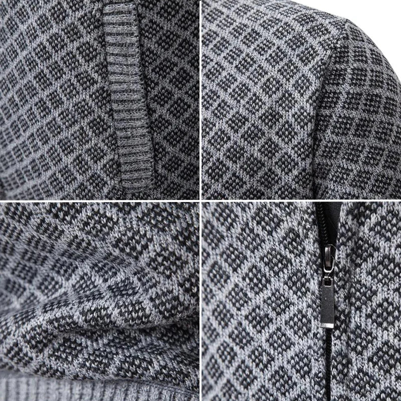 Aris - Cardigan zippé à motifs