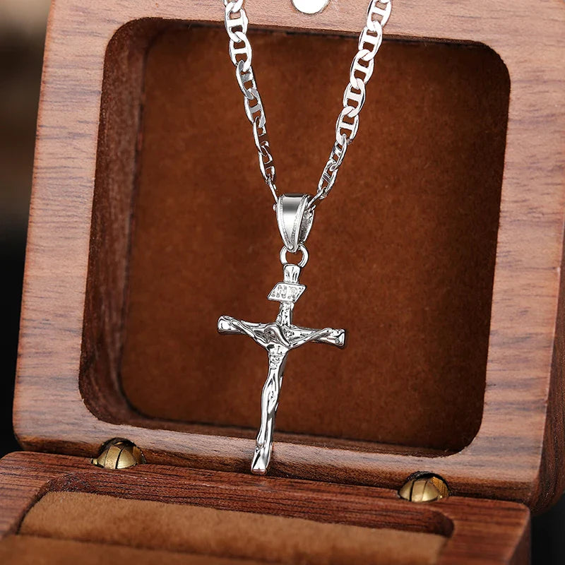 Bayford - Collier pendentif croix brillante