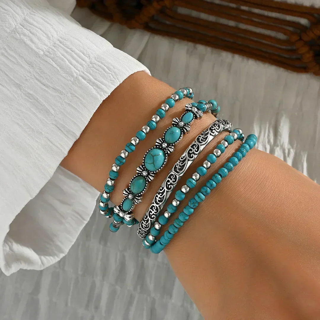 Veranisse - Ensemble de bracelets bohème chic