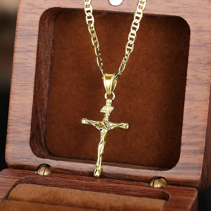 Bayford - Collier pendentif croix brillante