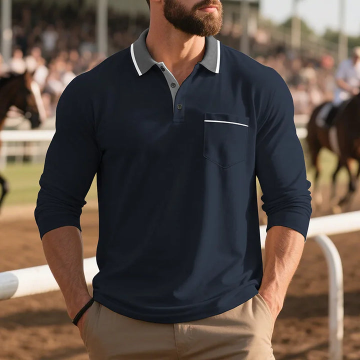 Balcombe - Polo manches longues au toucher doux