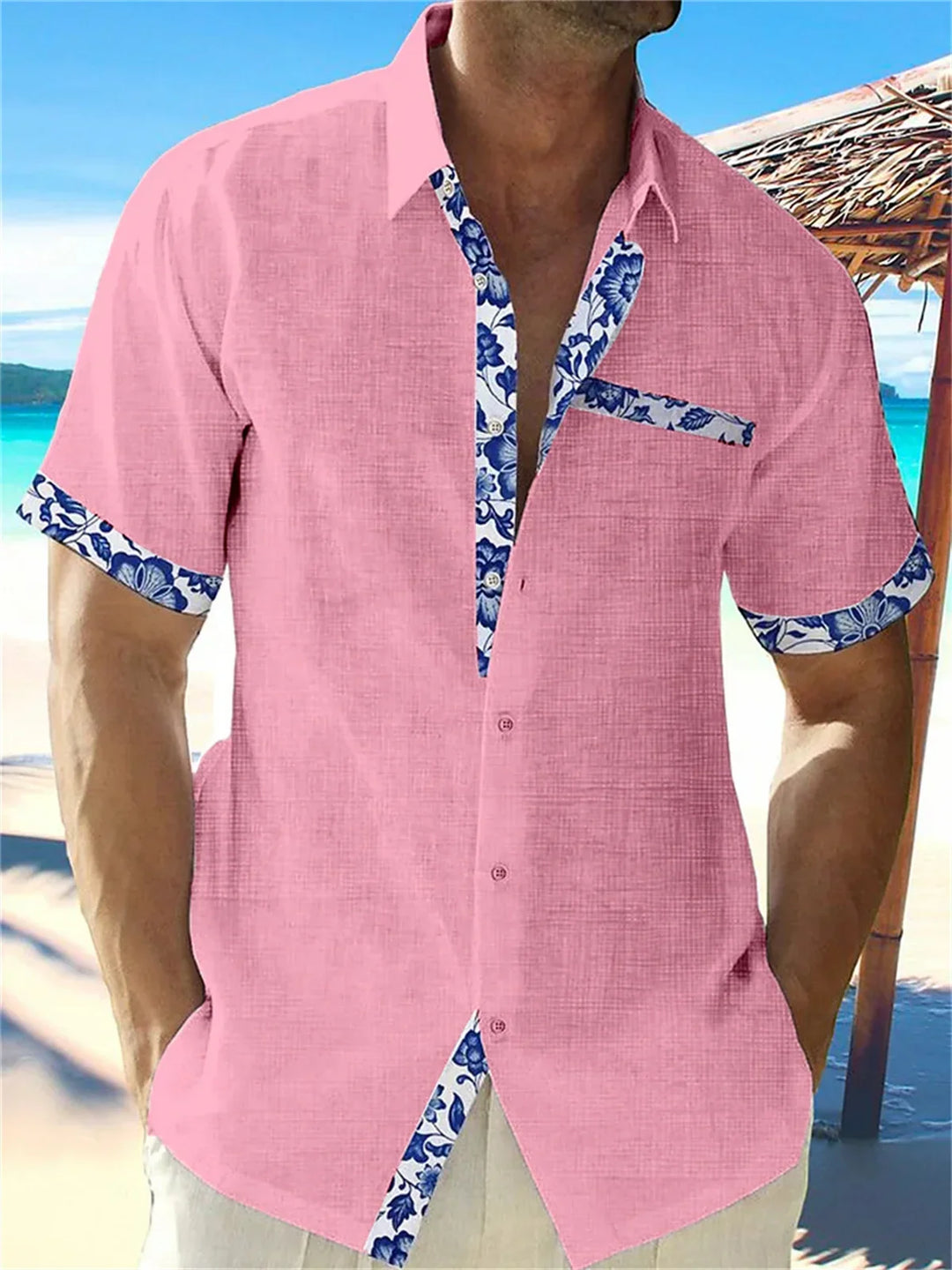 Eastcott - Chemise d'été décontractée à motif ethnique