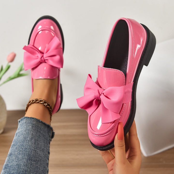Wisterique - Mocassins plateforme effet brillant