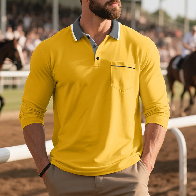 Balcombe - Polo manches longues au toucher doux