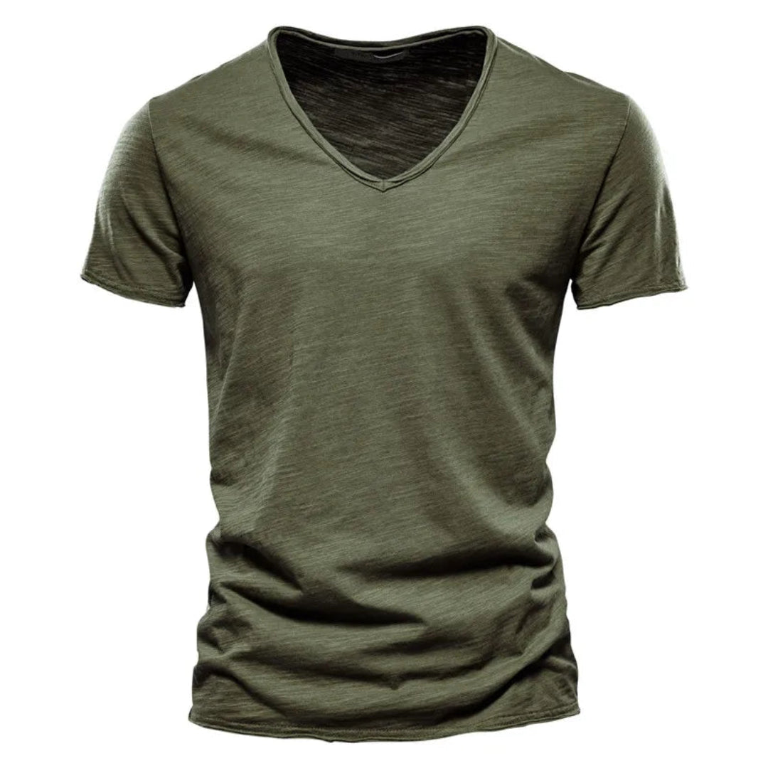 Jackson - T-shirt col V doux au toucher