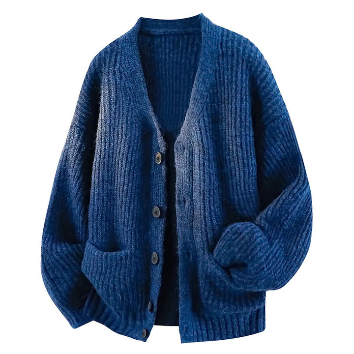 Galienne - Cardigan oversize à col V au toucher doux