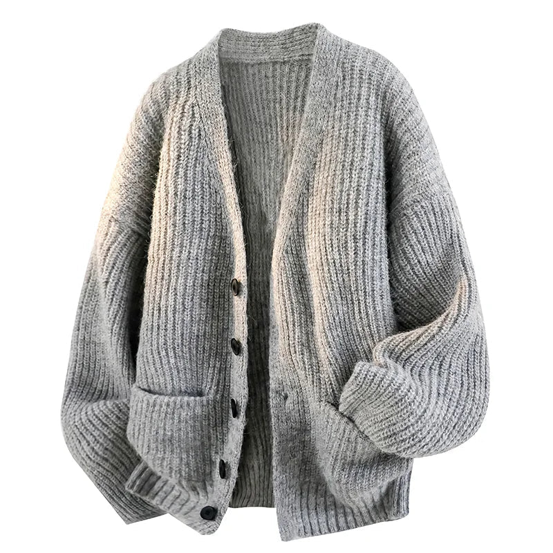 Galienne - Cardigan oversize à col V au toucher doux