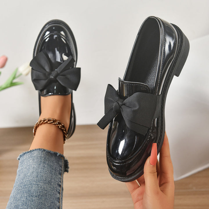 Wisterique - Mocassins plateforme effet brillant