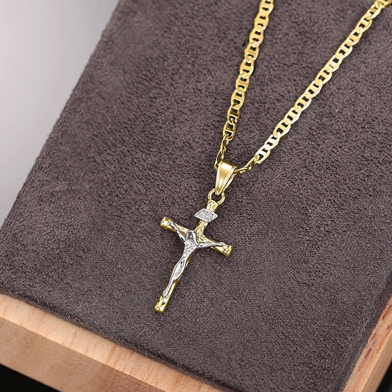 Bayford - Collier pendentif croix brillante
