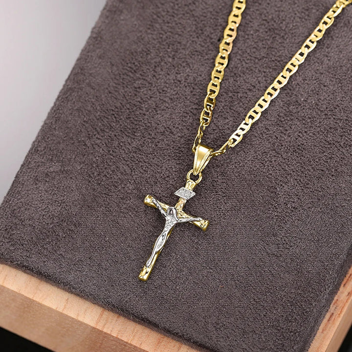 Bayford - Collier pendentif croix brillante
