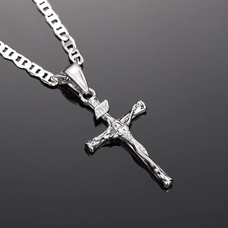 Bayford - Collier pendentif croix brillante