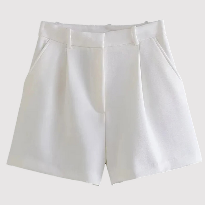 Mireille - Short plissé taille haute sur-mesure