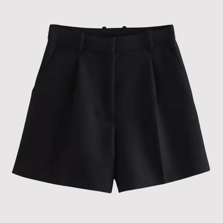 Mireille - Short plissé taille haute sur-mesure