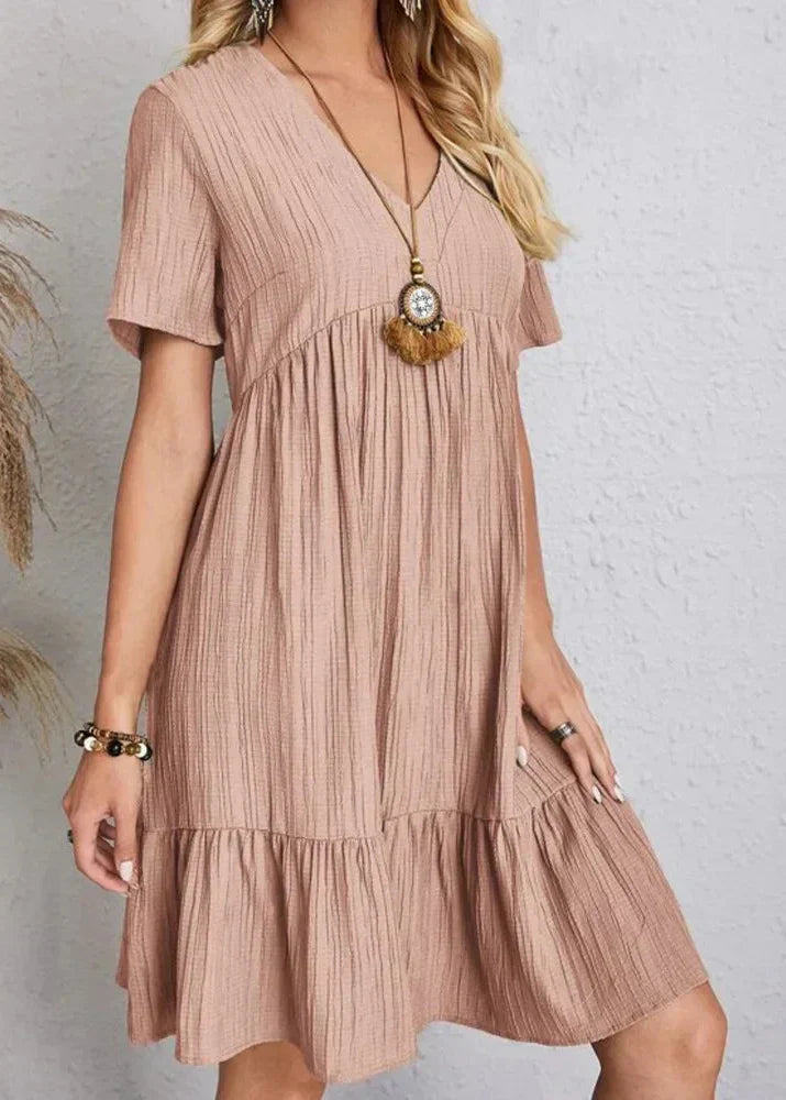 Flavia - Robe fluide à volants superposés