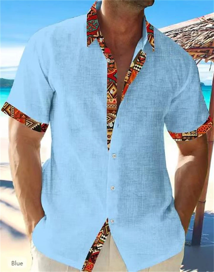Eastcott - Chemise d'été décontractée à motif ethnique