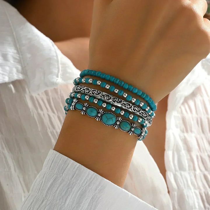 Veranisse - Ensemble de bracelets bohème chic