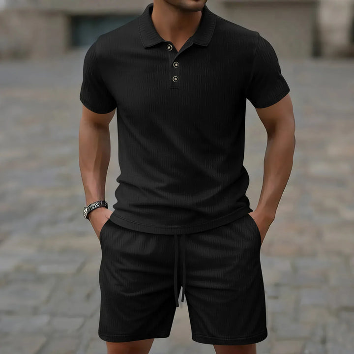Pryce - Ensemble polo et short légers pour homme