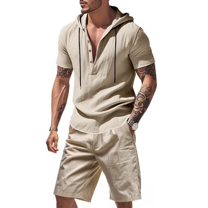 Dylan - Ensemble sweat à capuche et short respirants