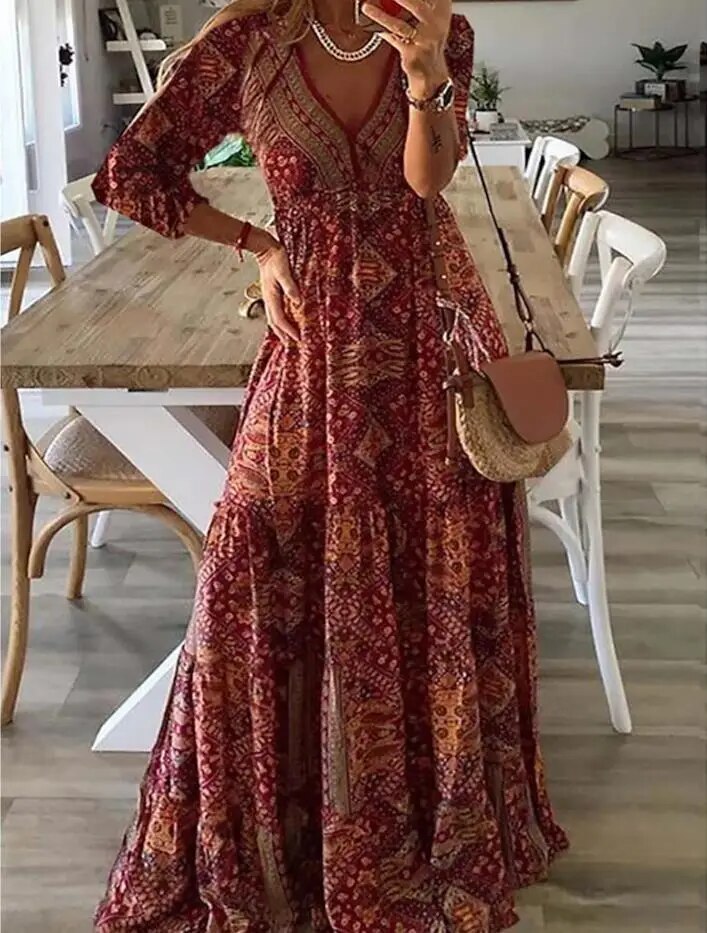 Ysavelle - Robe bohème au toucher doux