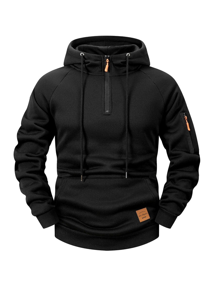 Quenford - Sweat à capuche zippé au toucher doux