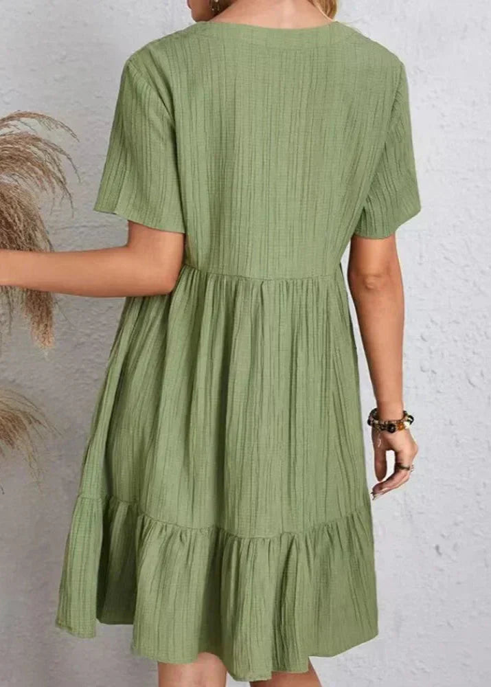 Flavia - Robe fluide à volants superposés