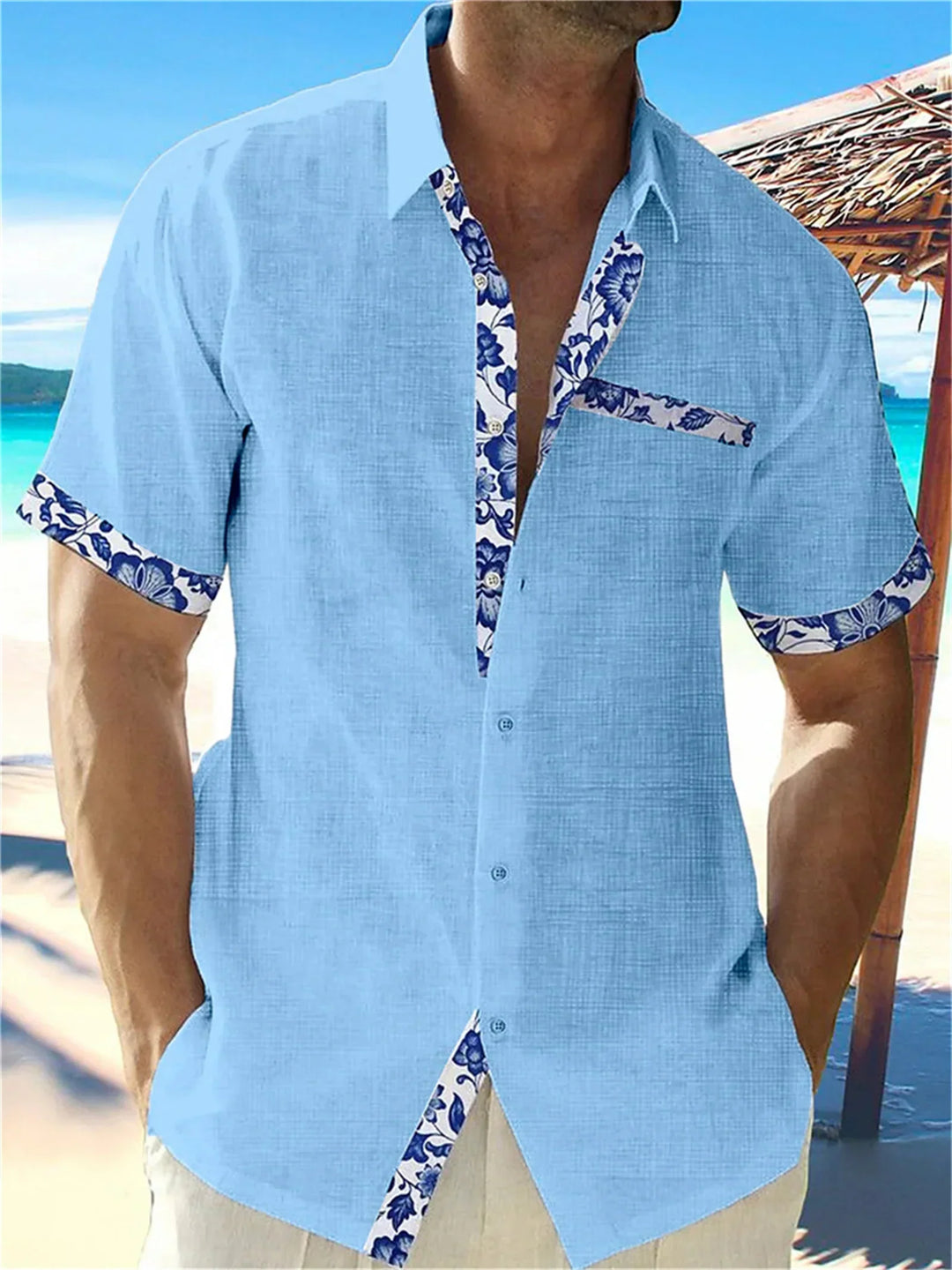 Eastcott - Chemise d'été décontractée à motif ethnique