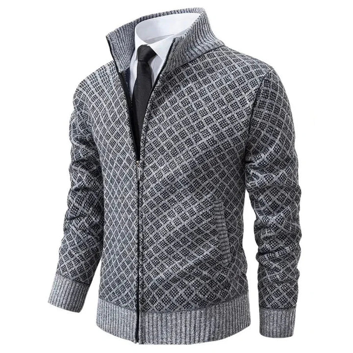 Aris - Cardigan zippé à motifs