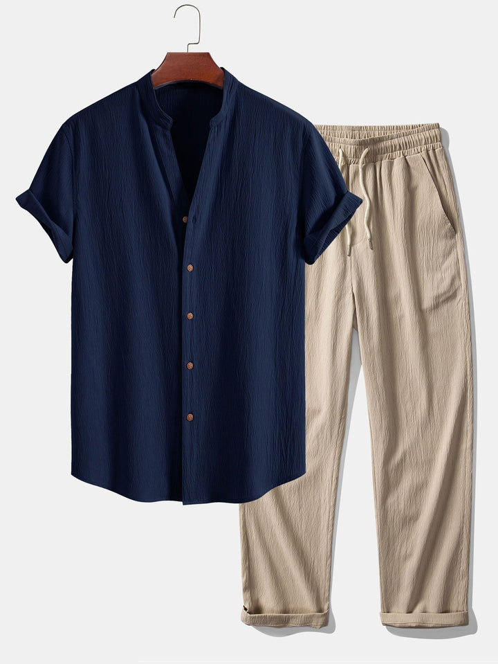 Adrian - Ensemble chemise et pantalon léger d’été