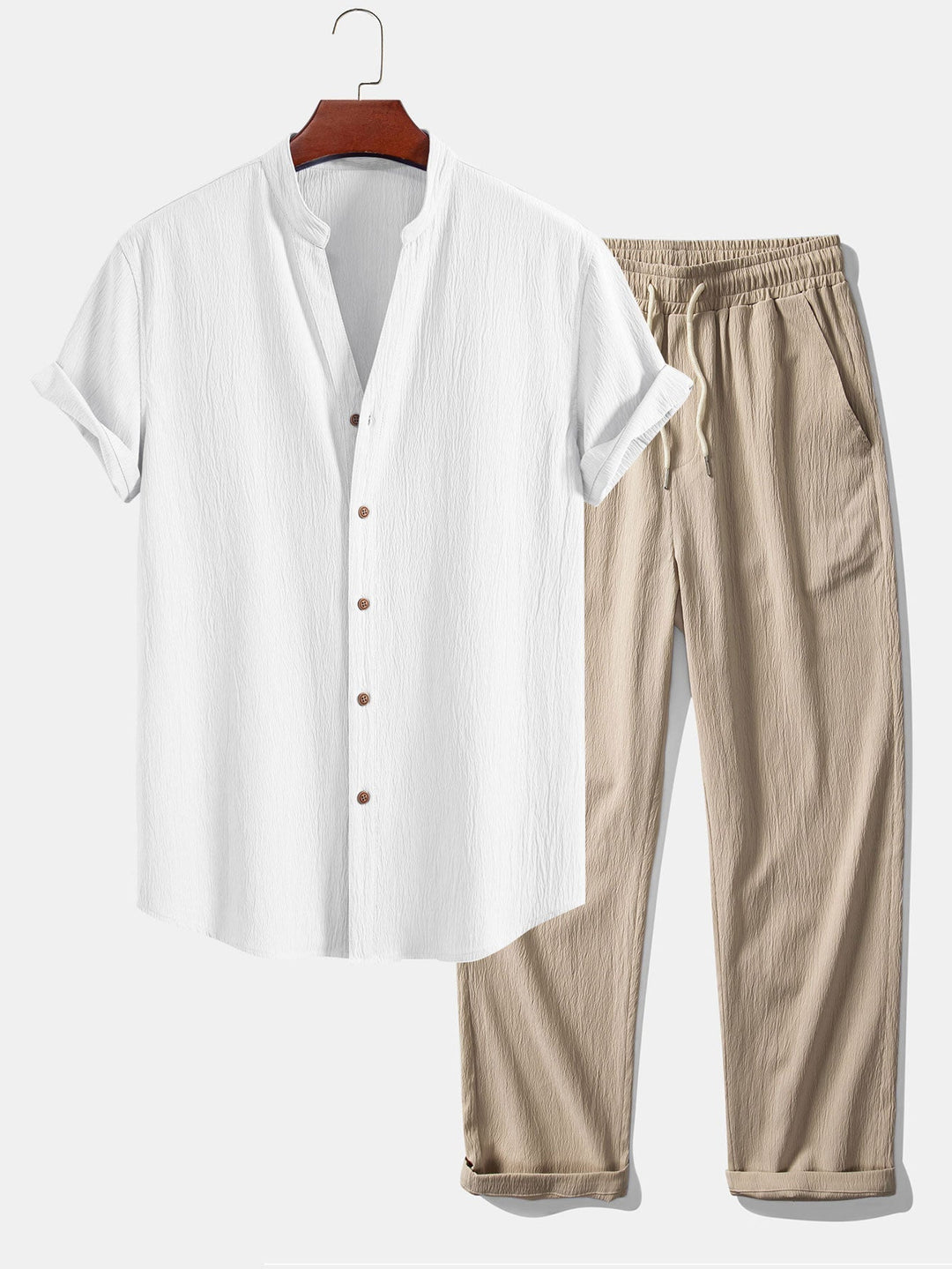 Adrian - Ensemble chemise et pantalon léger d’été