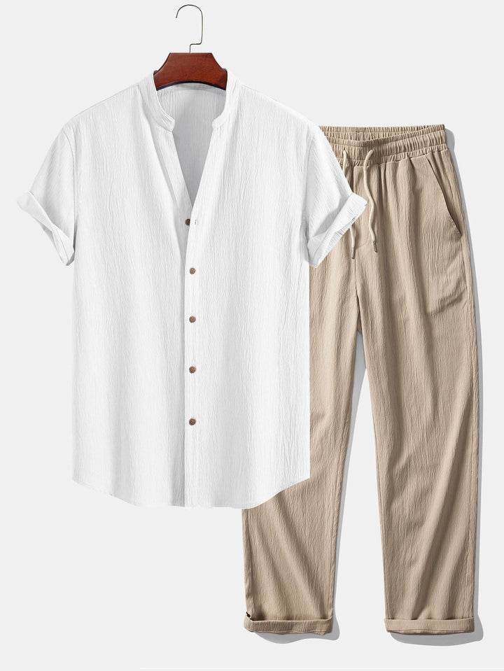 Adrian - Ensemble chemise et pantalon léger d’été