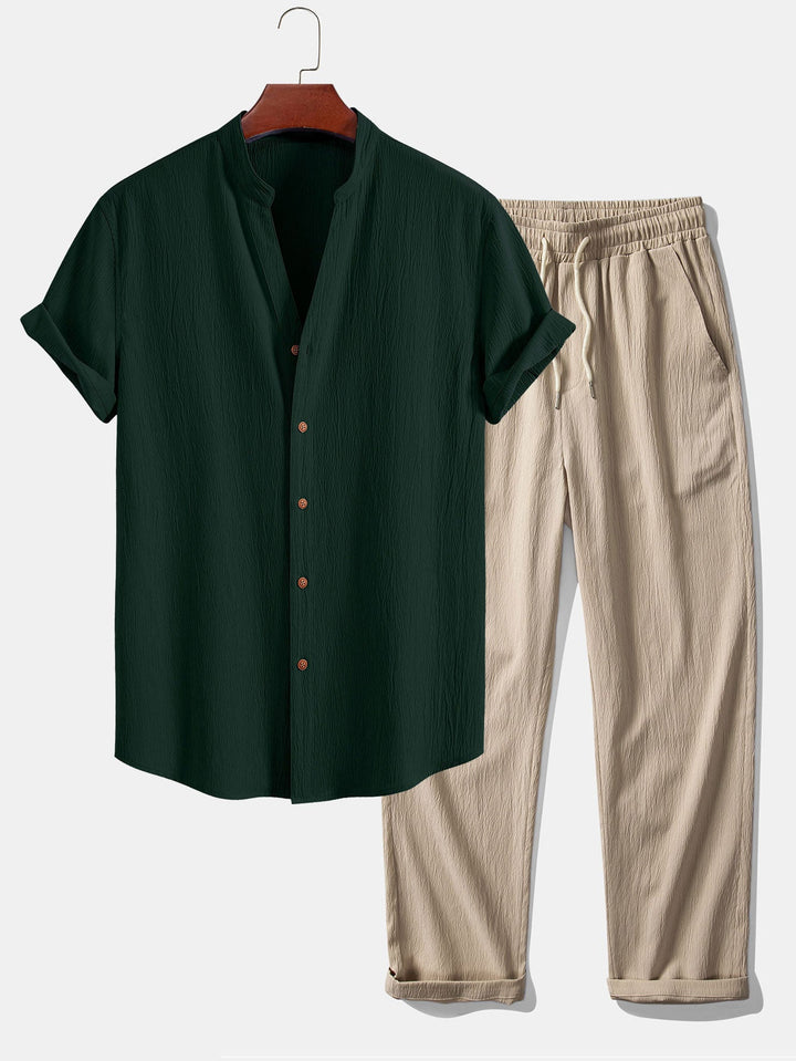 Adrian - Ensemble chemise et pantalon léger d’été