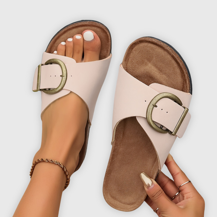 Emilia - Sandales matelassées