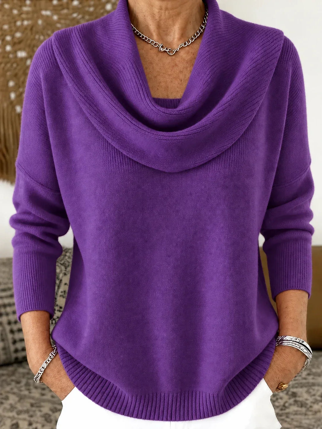 Esti - Pull doux à col bénitier