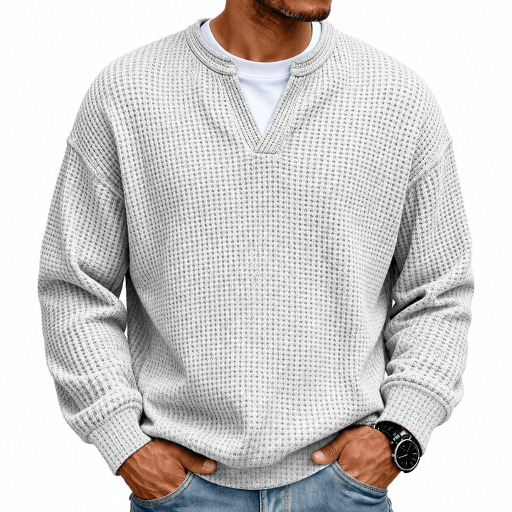 Arwel - Pull en maille texturée