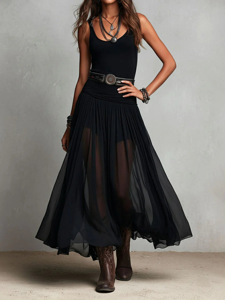 Cressina - Robe longue éthérée