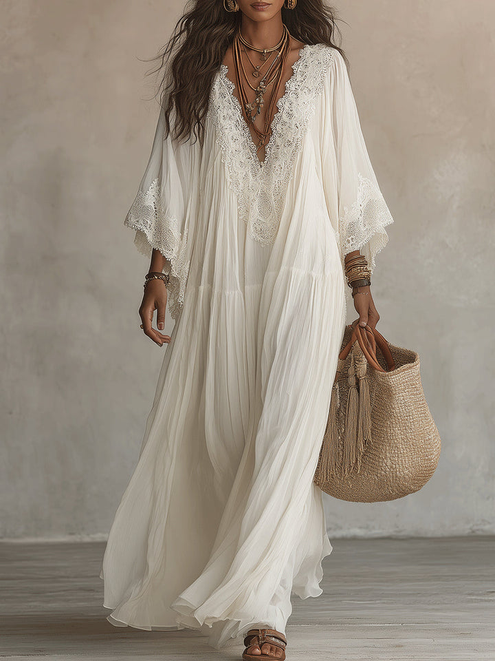 Aerinne - Robe longue plissée aérienne